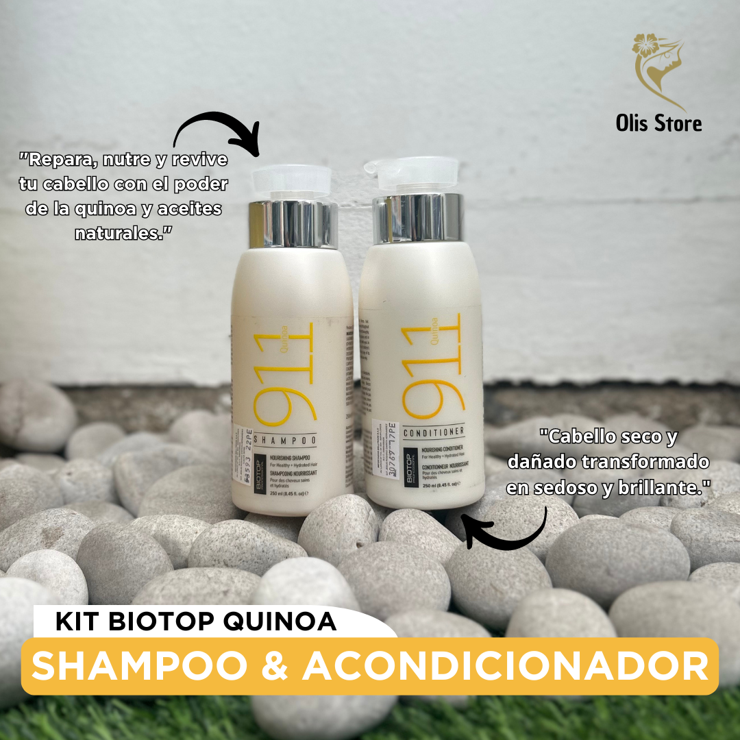 KIT BIOTOP 911 QUINOA Shampoo+Acondicionador de 250 ml